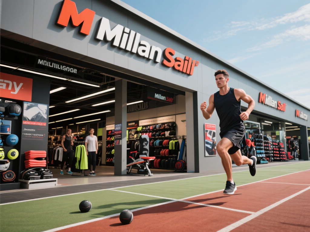 米兰卖体育用品始终秉持一个核心理念：让运动成为每个