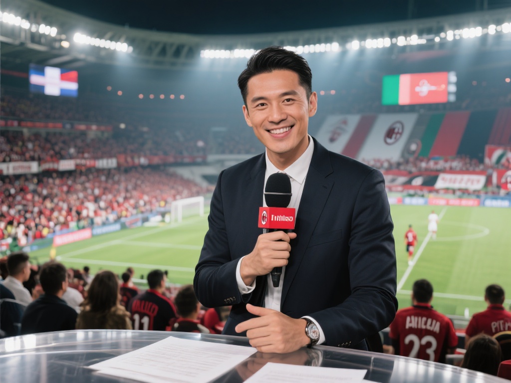 作为一名体育主持人，米兰深知自己的角色不仅是解说员